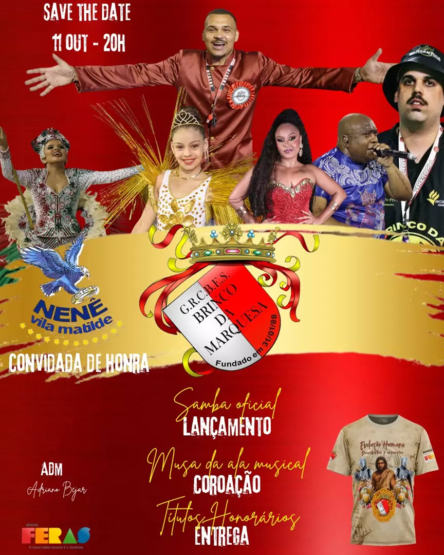 BRINCO SE PREPARA PARA O GRITO DE CARNAVAL COM LANÇAMENTO DO SAMBA OFICIAL DIA 11 DE OUTUBRO